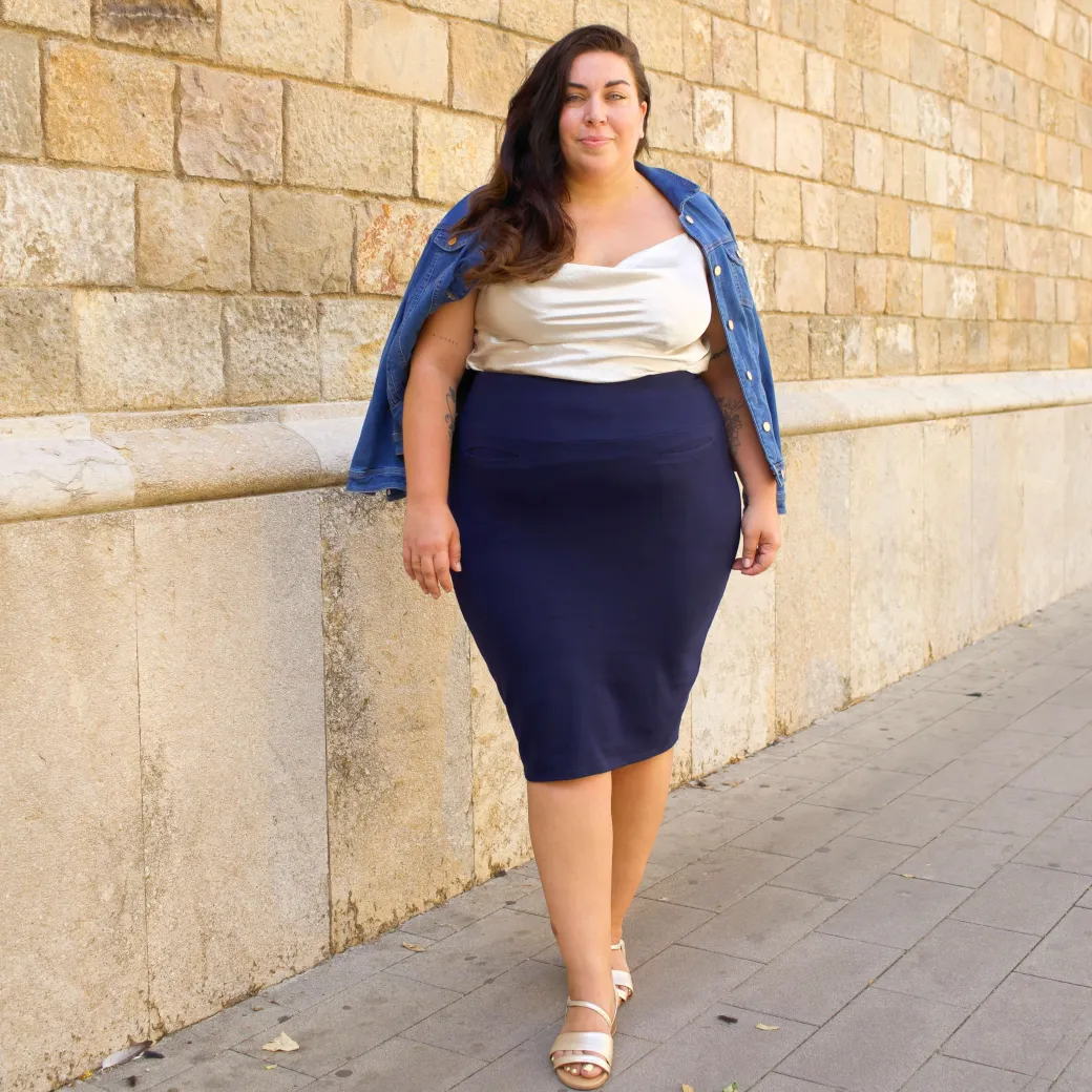 Pencil Skirt - Navy