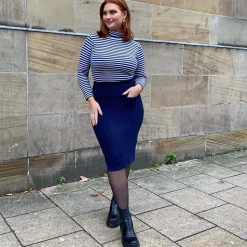 Pencil Skirt - Navy