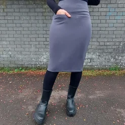 Pencil Skirt - Slate Grey