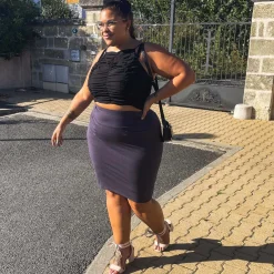 Pencil Skirt - Slate Grey