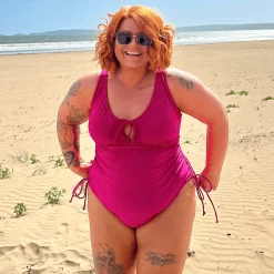 Phone Home Swimsuit - Hot Pink