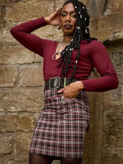 Plaid Mini Skirt - Bonnie