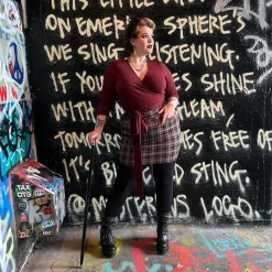 Plaid Mini Skirt - Bonnie