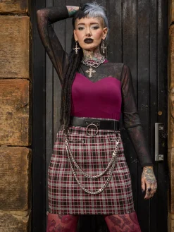 Plaid Mini Skirt - Bonnie