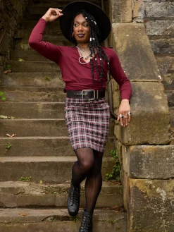 Plaid Mini Skirt - Bonnie