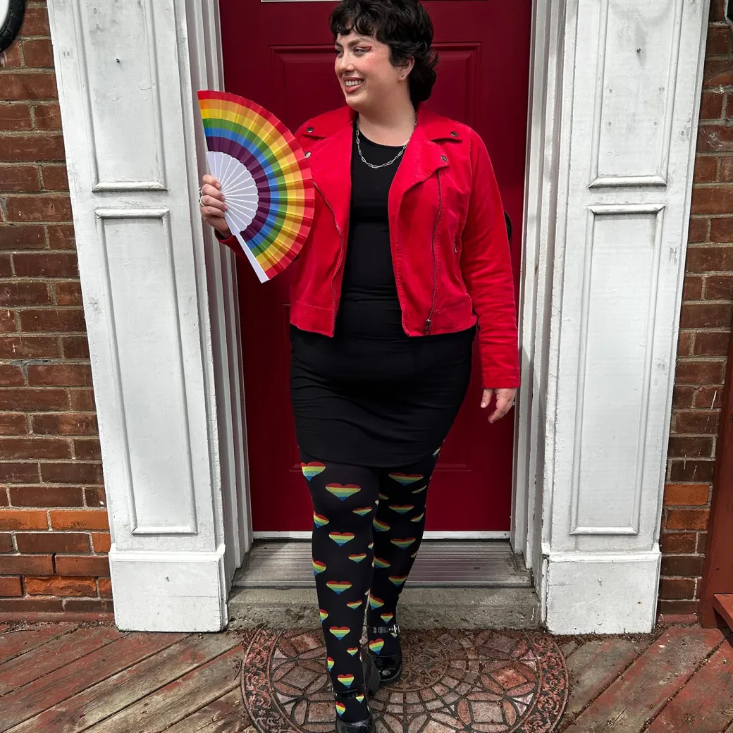 Pride Rainbow Heart Tights - Love is Love