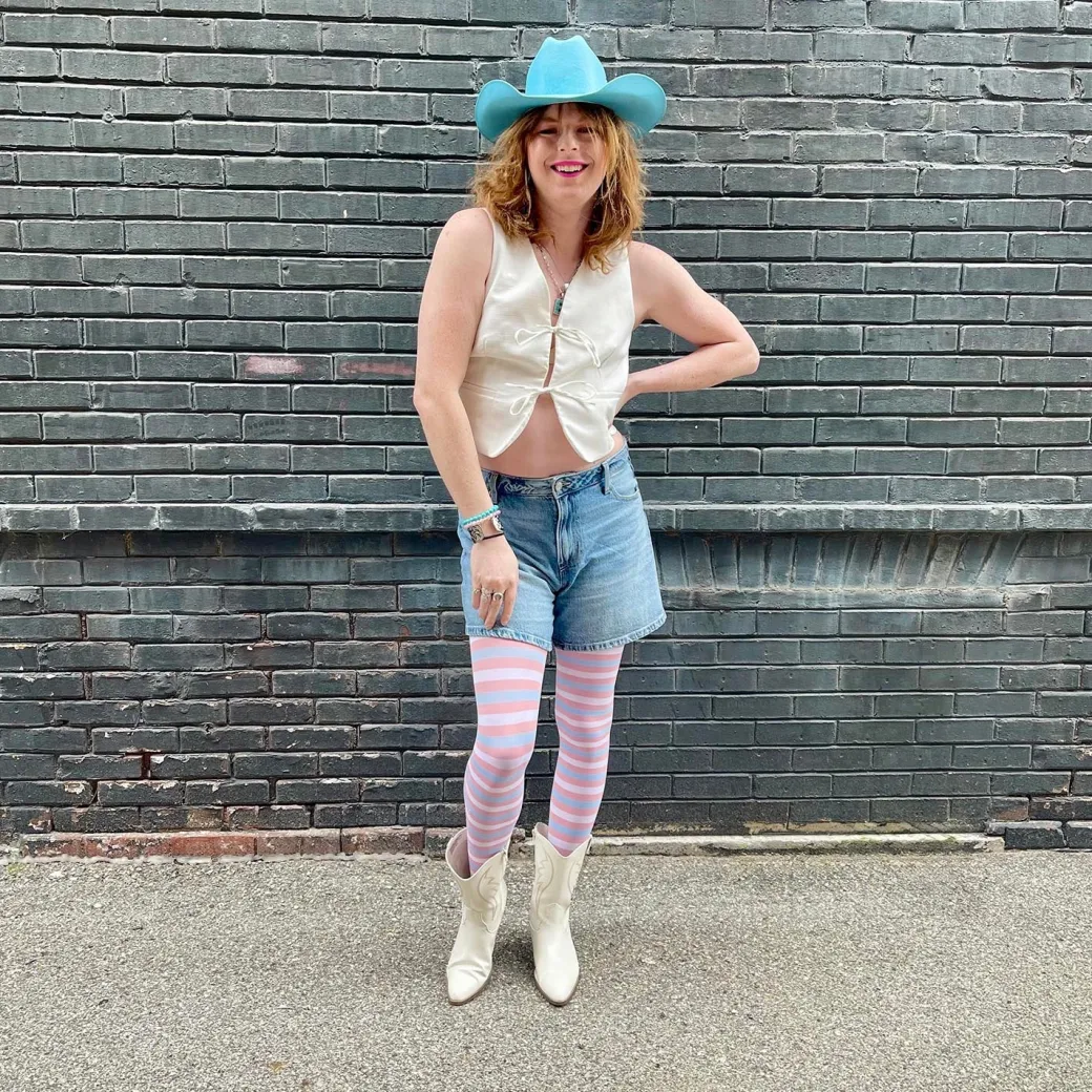 Pride Striped Tights - Laverne