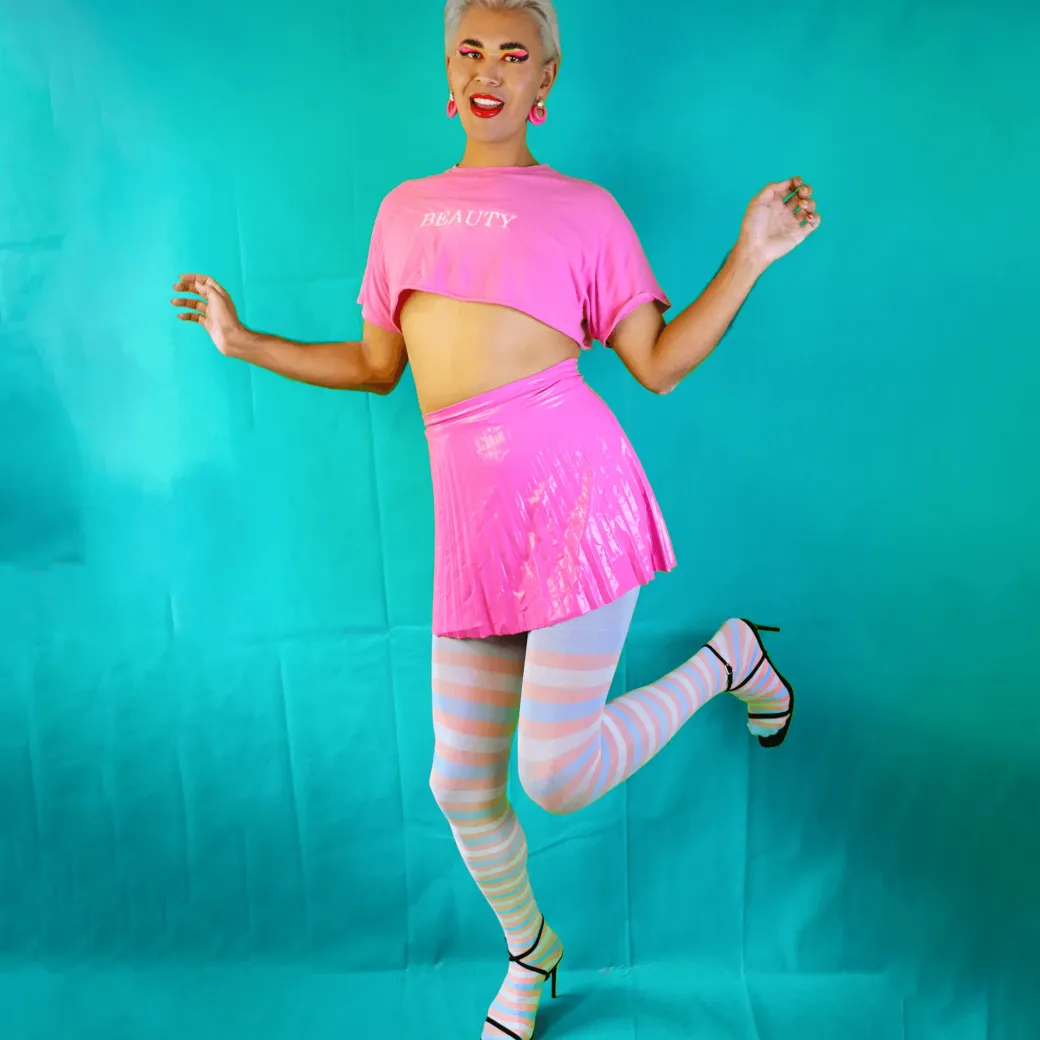 Pride Striped Tights - Laverne
