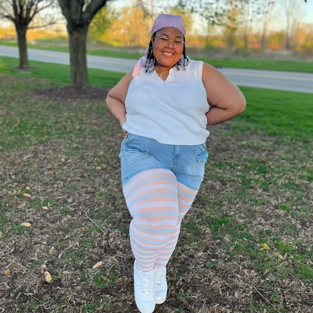 Pride Striped Tights - Laverne