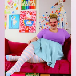 Pride Striped Tights - Laverne