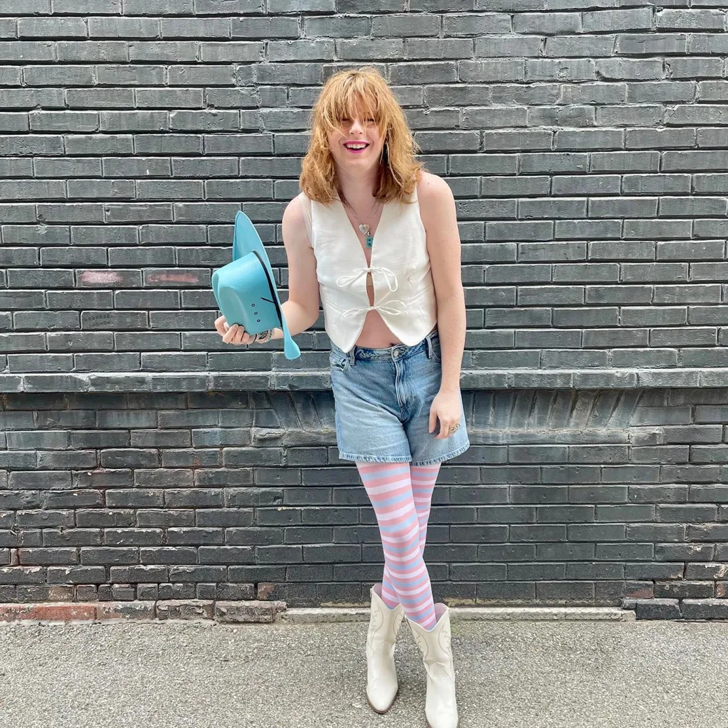 Pride Striped Tights - Laverne