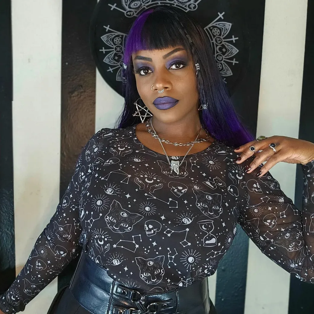 Psychic Cats Mesh Top