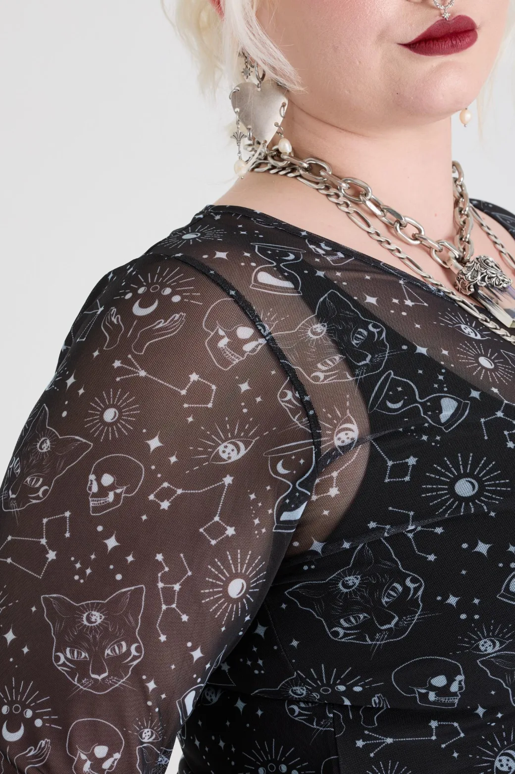 Psychic Cats Mesh Top