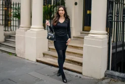 Ruched Rib Top - Black