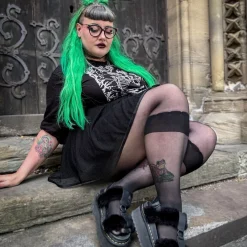 Scallop Tights - Black