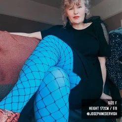 Sharkies Wide Fishnets - Black