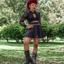 Sharkies Wide Fishnets - Black