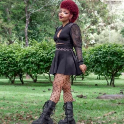 Sharkies Wide Fishnets - Black