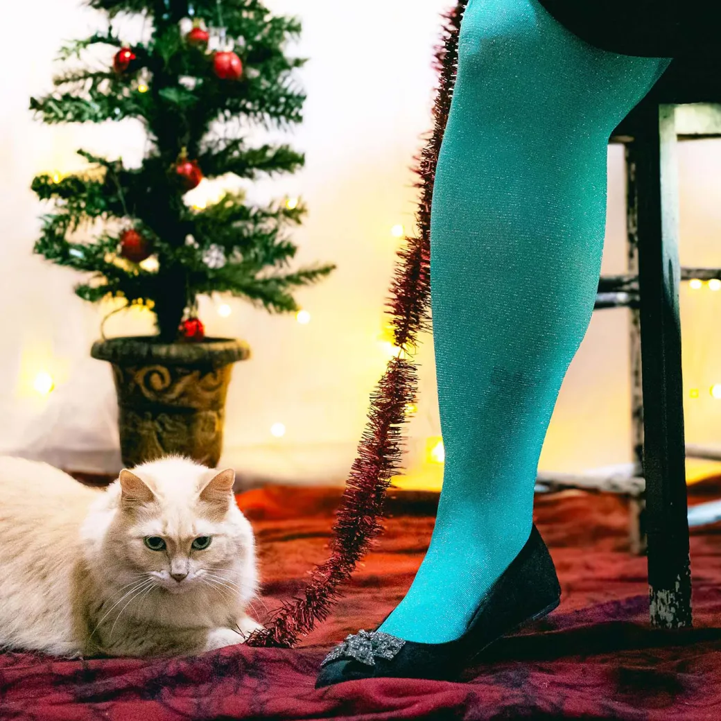Sheer Lux Sparkle Tights - Mosaic