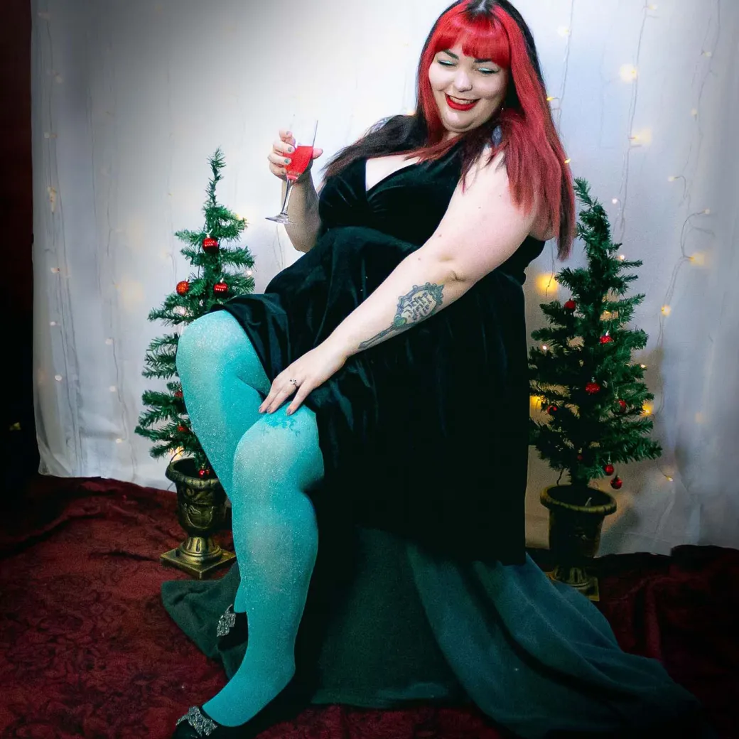 Sheer Lux Sparkle Tights - Mosaic
