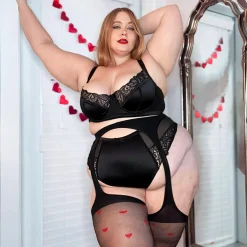 Sheer Mock Garter - Love Me