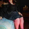 Sheer Nylon Ankle Socks - Black
