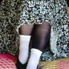 Sheer Nylon Ankle Socks - White