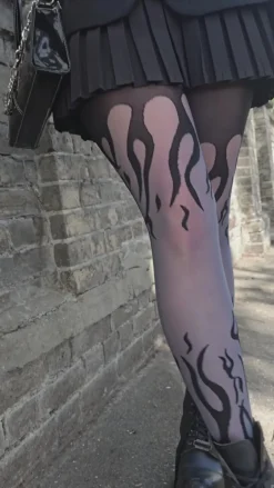 Sheer Tights - Flames
