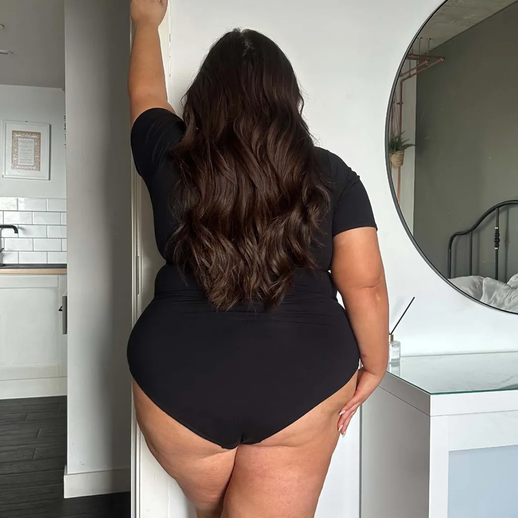 Short Sleeve Cotton Bodysuit - Black