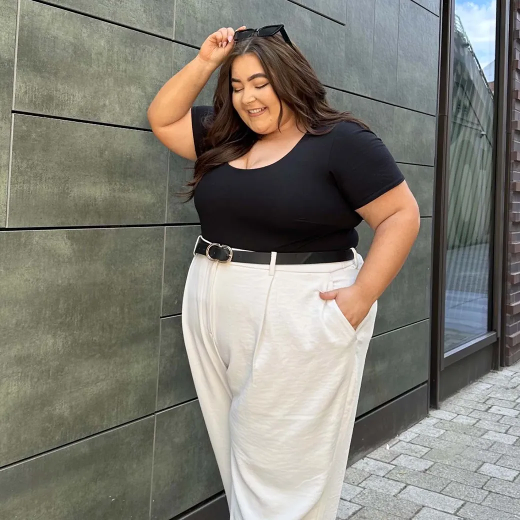Short Sleeve Cotton Bodysuit - Black