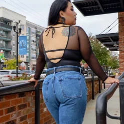 Siren Faux Leather Bodysuit
