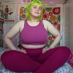 Squat Proof Leggings (Long) - Raspberry Pie