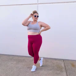 Squat Proof Leggings (Long) - Raspberry Pie