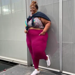 Squat Proof Leggings (Long) - Raspberry Pie