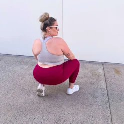 Squat Proof Leggings (Long) - Raspberry Pie