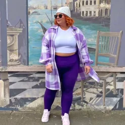 Squat Proof Leggings (Long) - Suffragette Purple