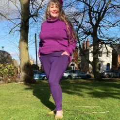Squat Proof Leggings (Long) - Suffragette Purple