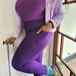 Squat Proof Leggings (Long) - Suffragette Purple