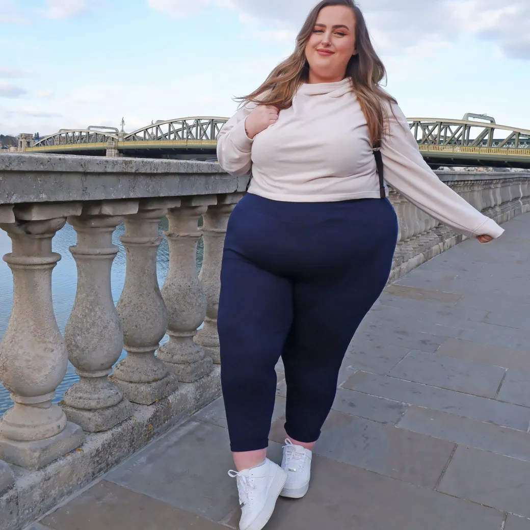 Squat Proof Leggings (Short) - Navy