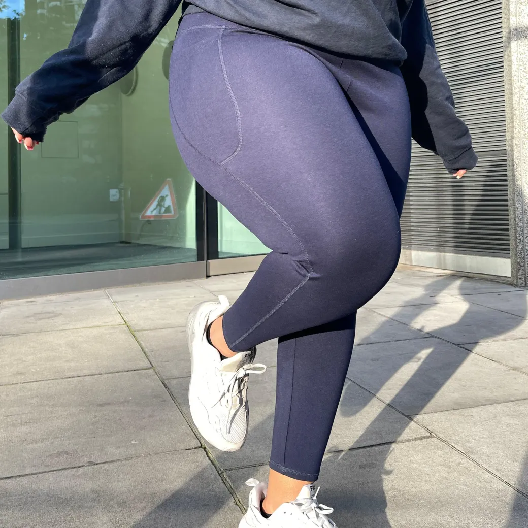 Squat Proof Leggings (Short) - Navy