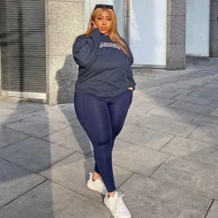Squat Proof Leggings (Short) - Navy