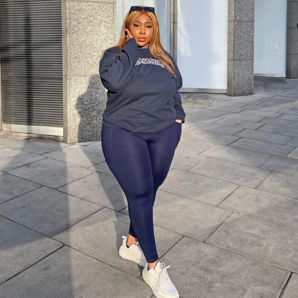 Squat Proof Leggings (Short) - Navy