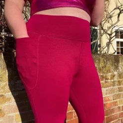Squat Proof Leggings (Short) - Raspberry Pie