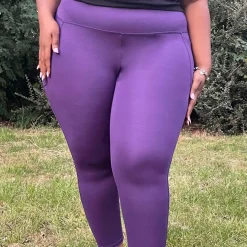 Squat Proof Leggings (Short) - Suffragette Purple