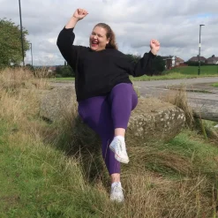 Squat Proof Leggings (Short) - Suffragette Purple