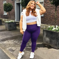 Squat Proof Leggings (Short) - Suffragette Purple