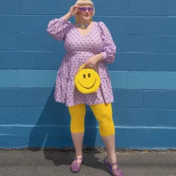 Stay Cool Capri Tights - Lemon