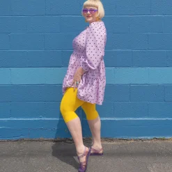 Stay Cool Capri Tights - Lemon