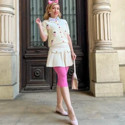 Stay Cool Capri Tights - Pink Lady
