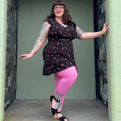Stay Cool Capri Tights - Pink Lady